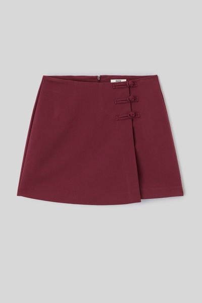Jupe short en polyester recycl&eacute;