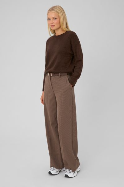 Pantalon large ceintur&eacute;