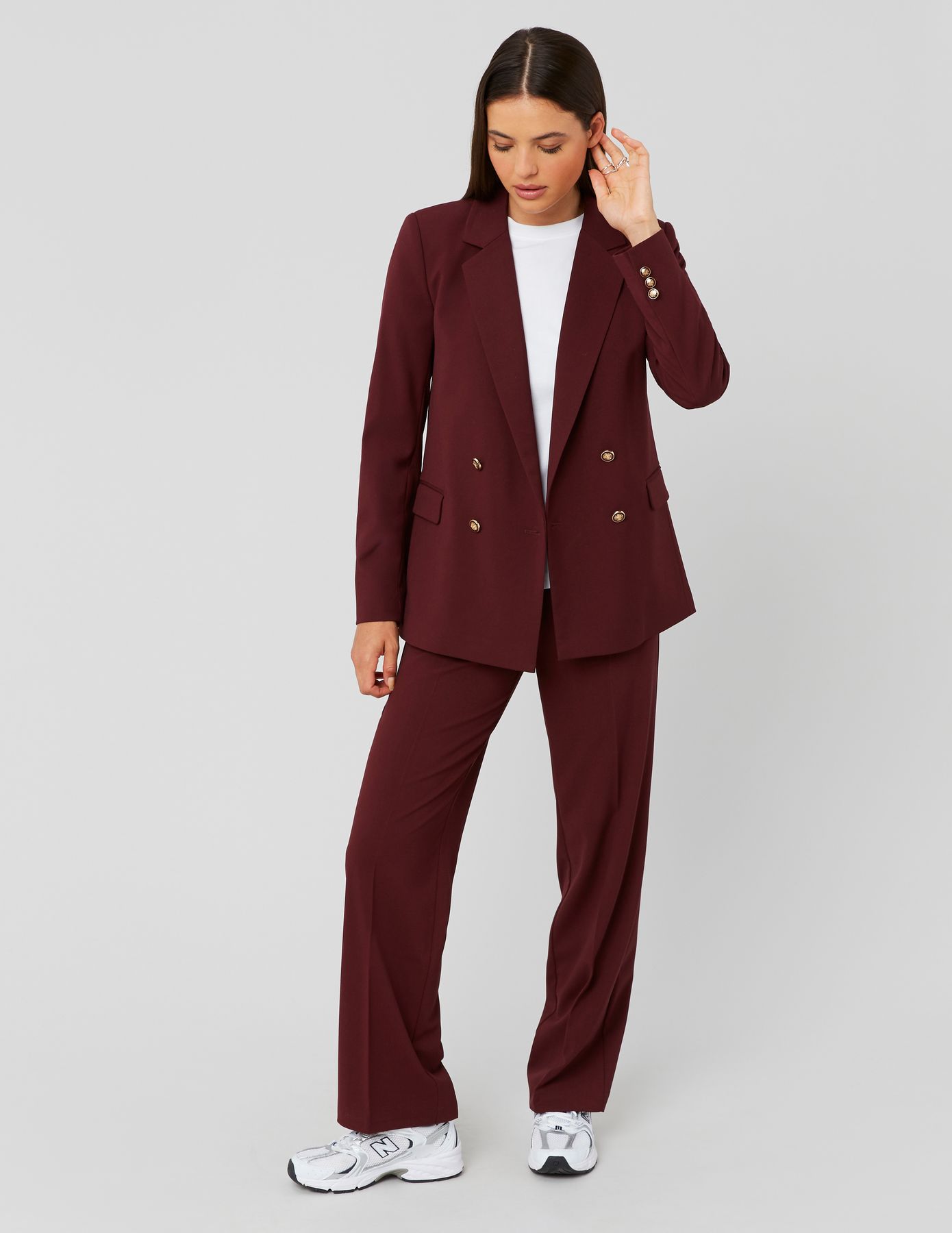 Pantalon tailleur droit