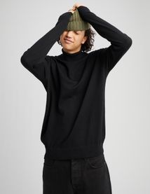 Pull col roulé