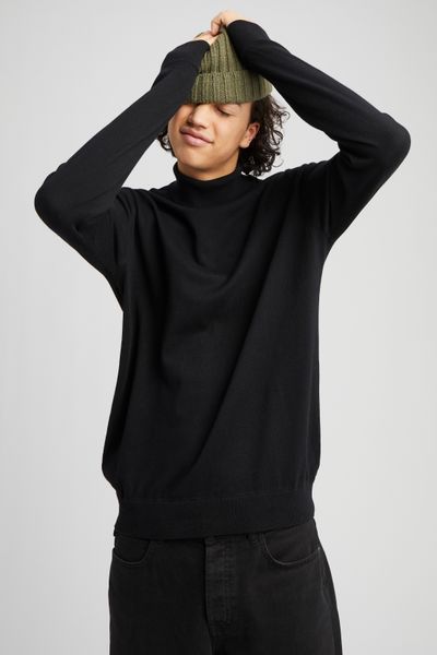 Pull col roulé