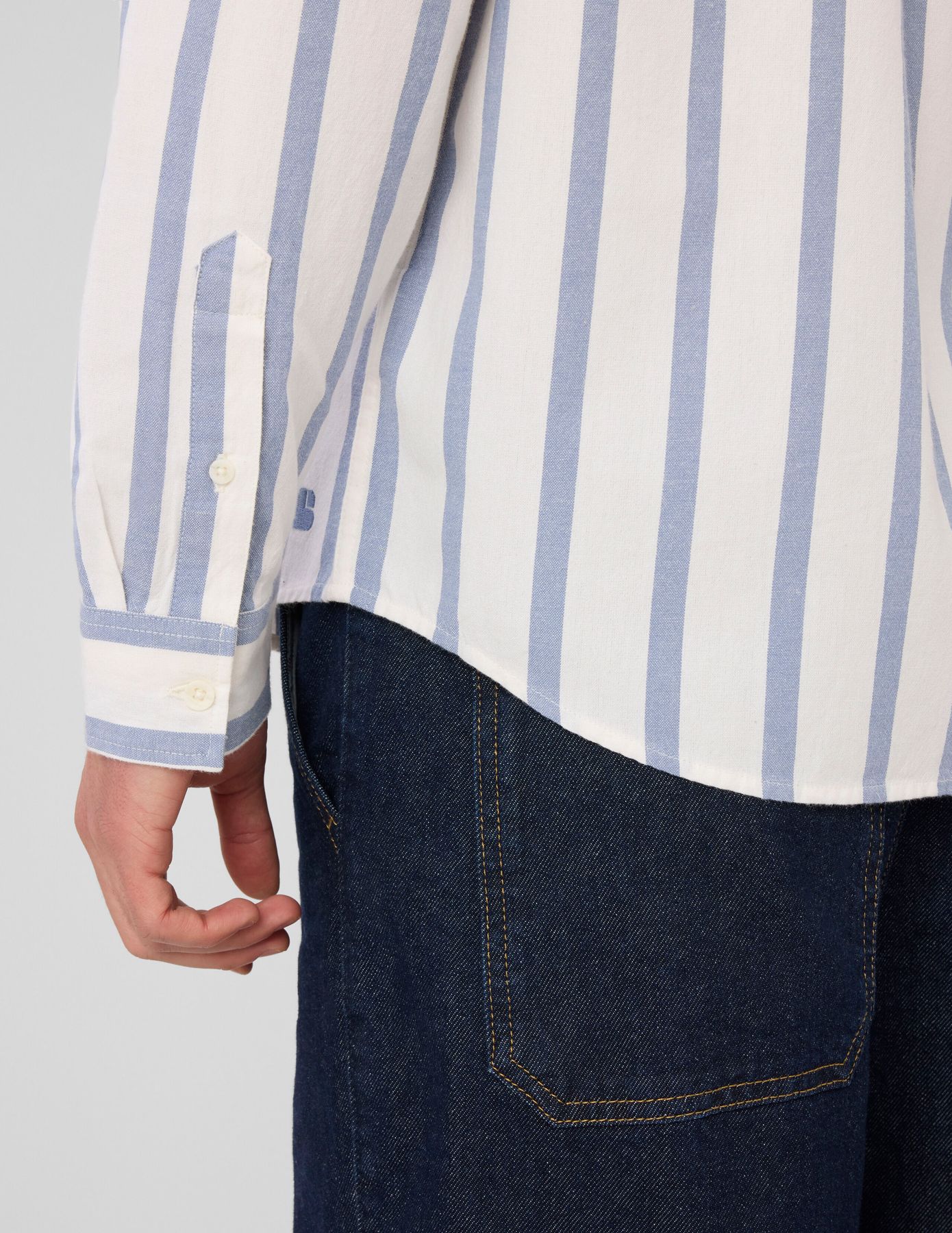 Chemise manches longues ray&eacute;e