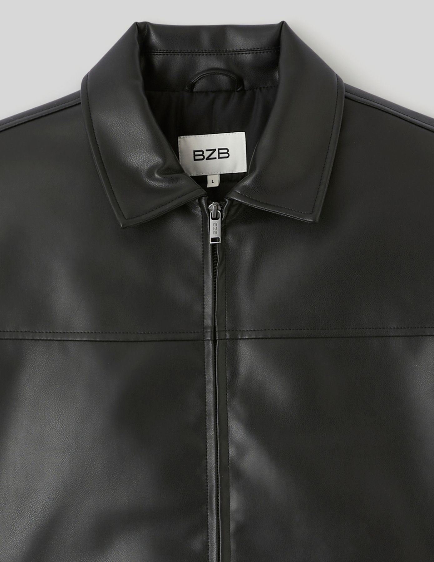 Blouson zipp&eacute; tissu enduit