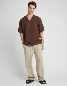 Chemise manches courtes gaze de coton