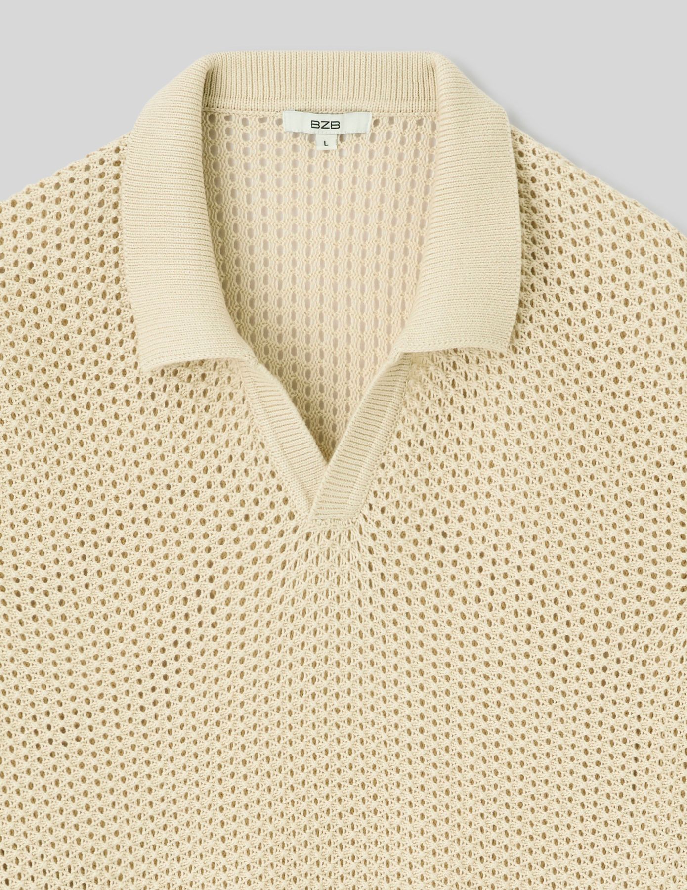 Polo en maille filet