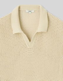 Polo en maille filet