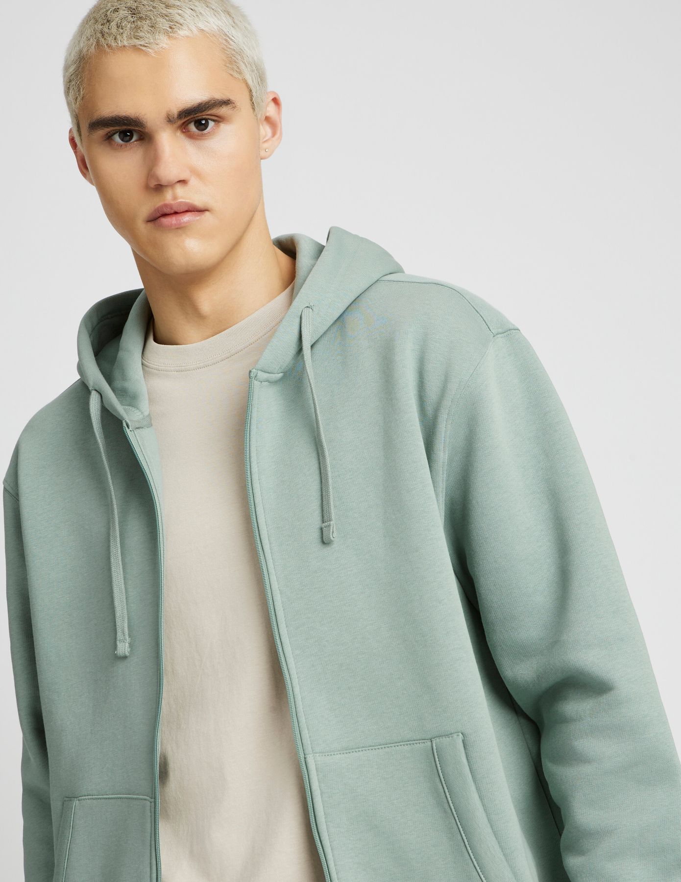 Sweat zippé à capuche