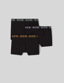 Lot de 3 boxers élastiques constrastés