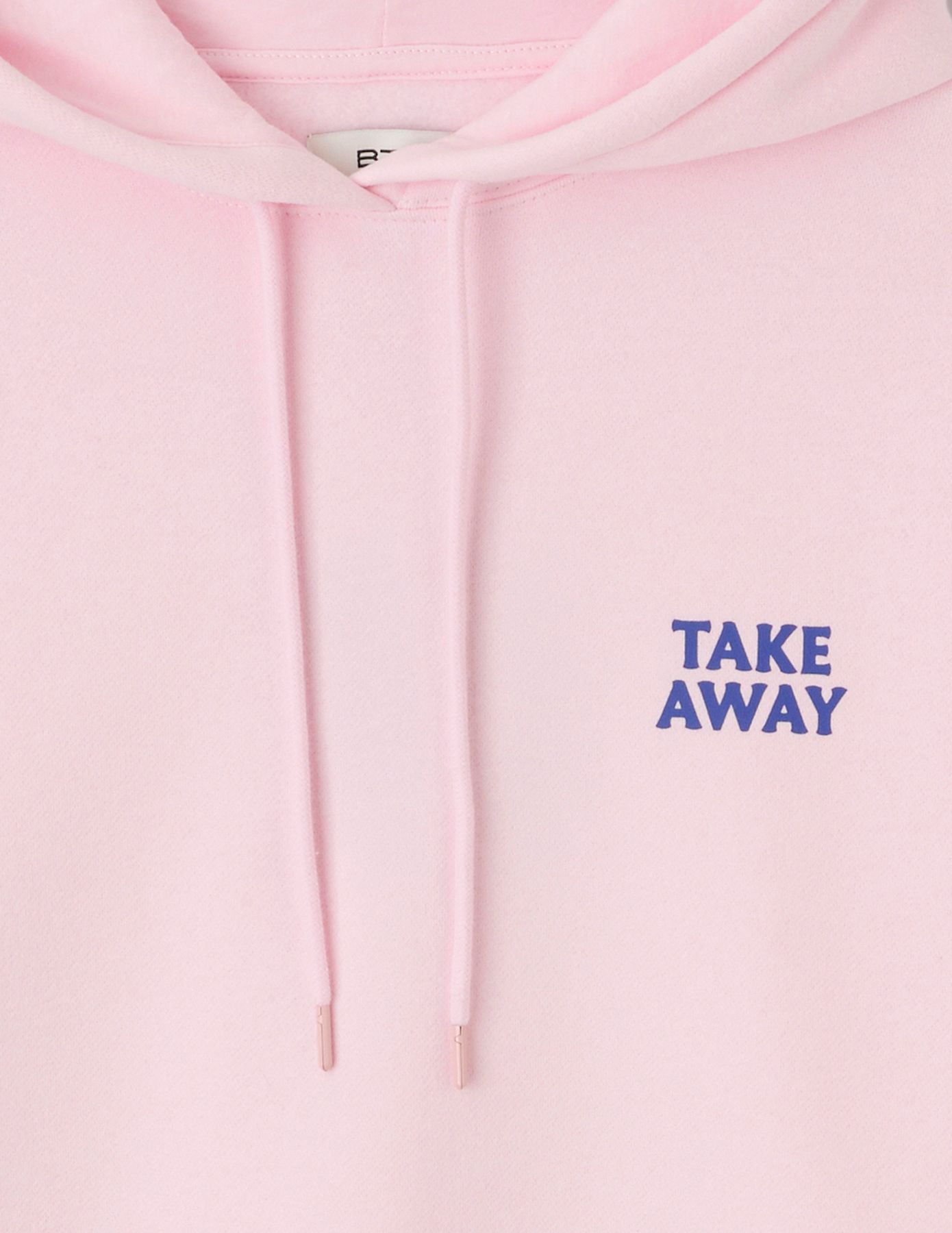 Sweat &agrave; capuche imprim&eacute; devant / dos