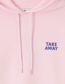 Sweat &agrave; capuche imprim&eacute; devant / dos