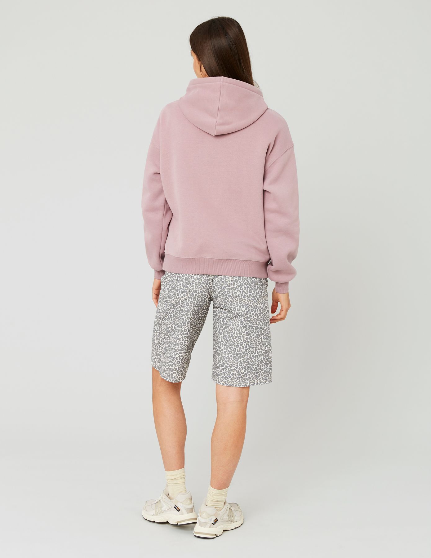Sweat col capuche uni