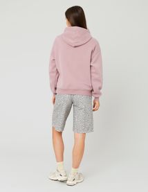 Sweat col capuche uni