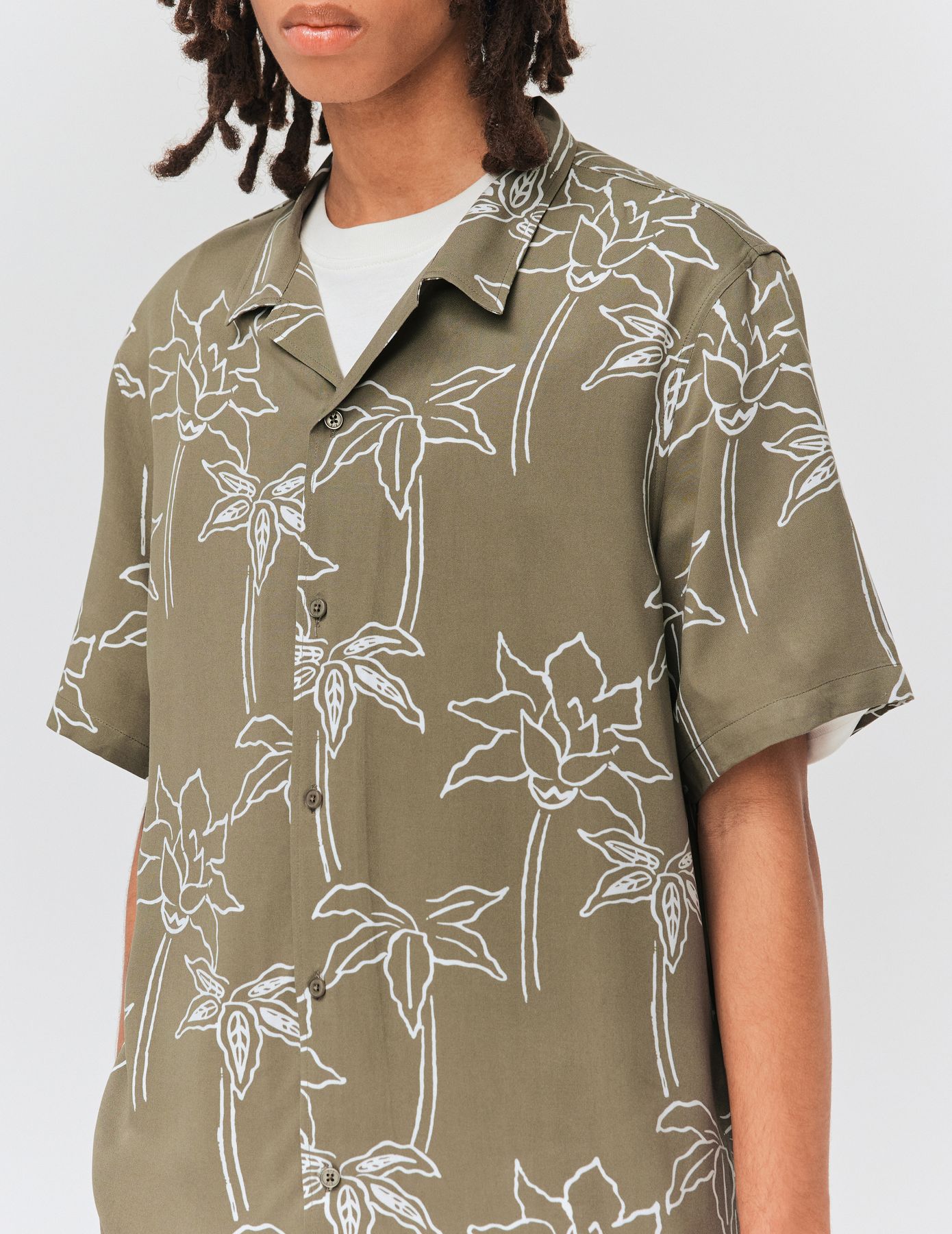 Chemisette imprim&eacute;e fluide