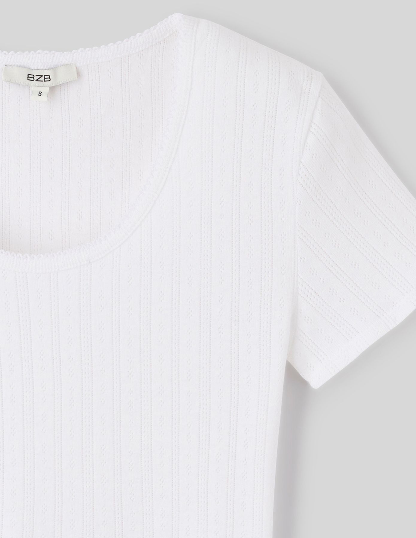 T-shirt pointelle