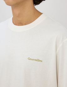 T-shirt broderie poitrine