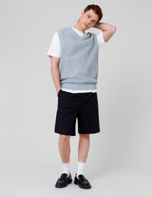 Pull uni sans manches