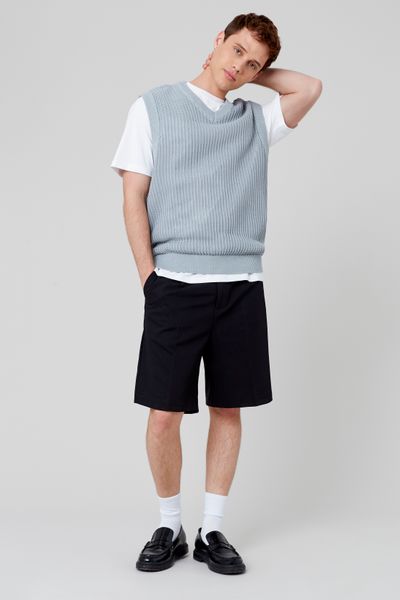 Pull uni sans manches