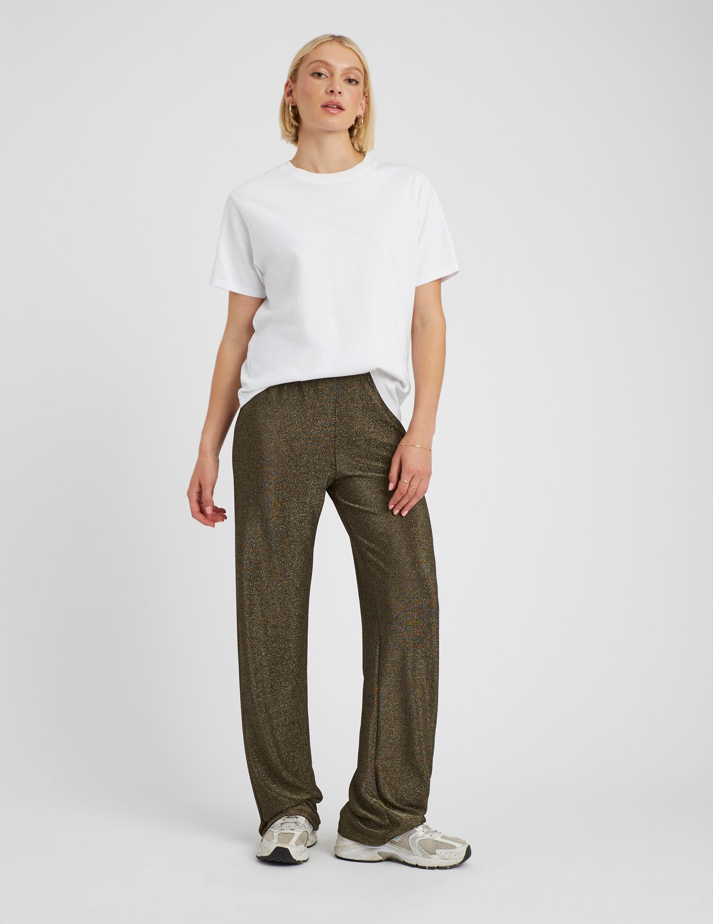 Pantalon fluide &agrave; paillettes