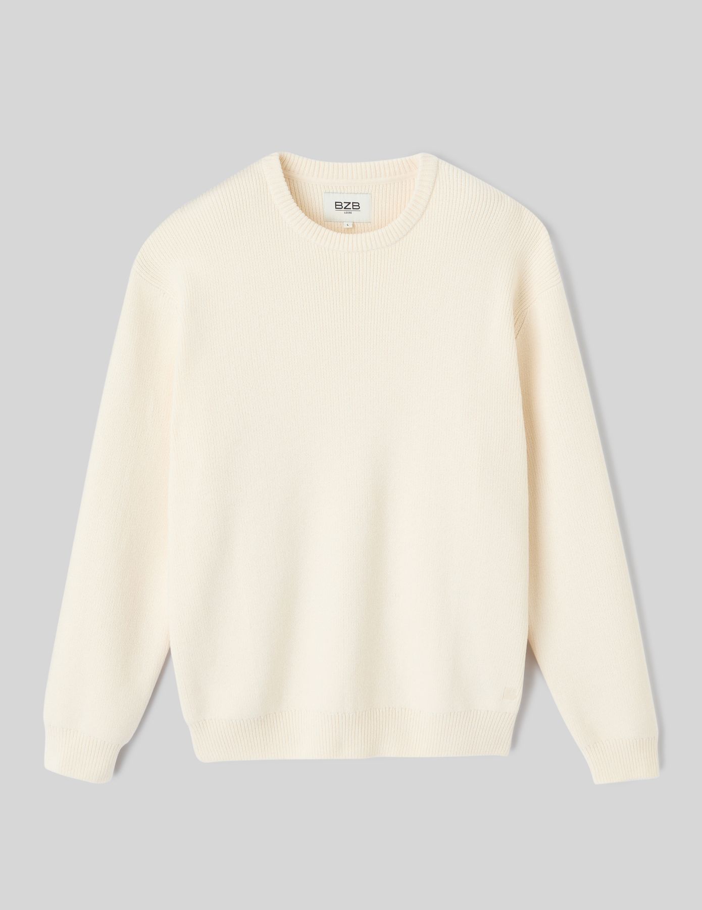 Pull chenille col rond