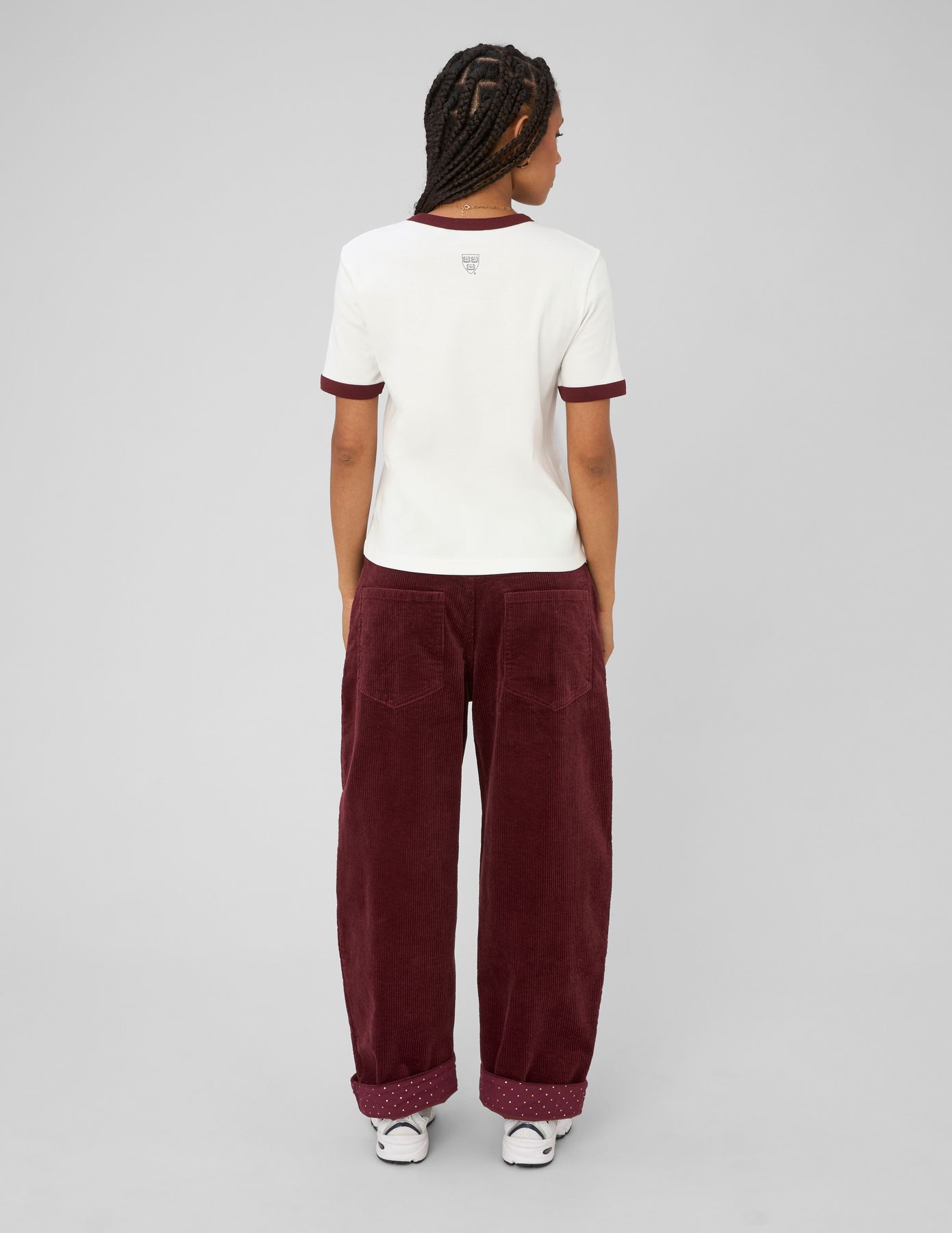 Pantalon balloon en velours