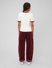Pantalon balloon en velours