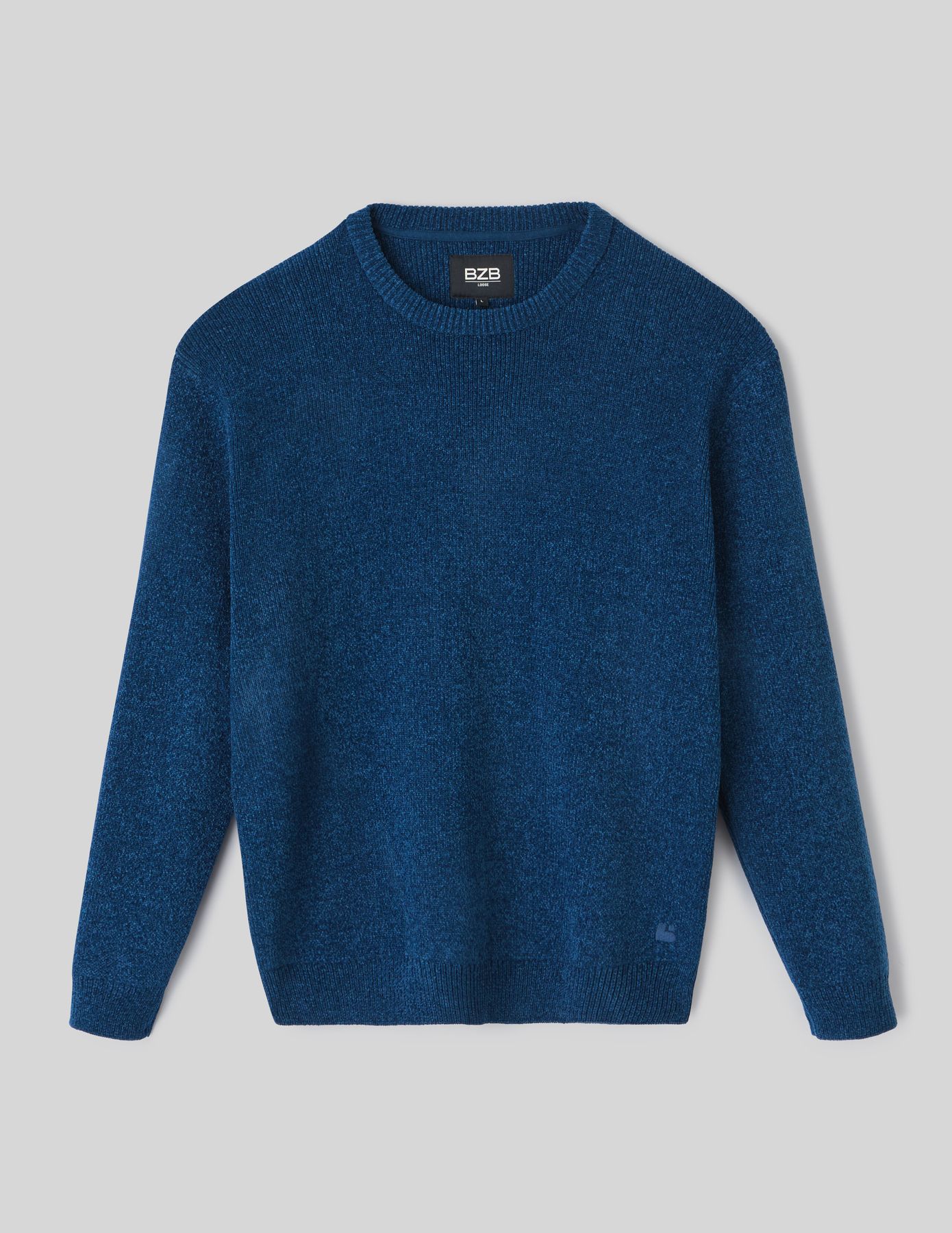 Pull chenille col rond