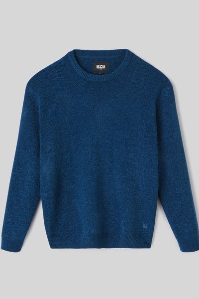 Pull chenille col rond