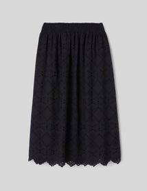 Jupe longue brod&eacute;e