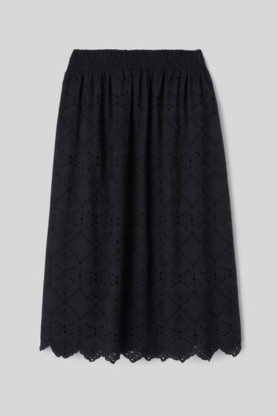 Jupe longue brod&eacute;e