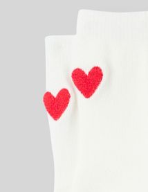 Chaussette unitaire coeur