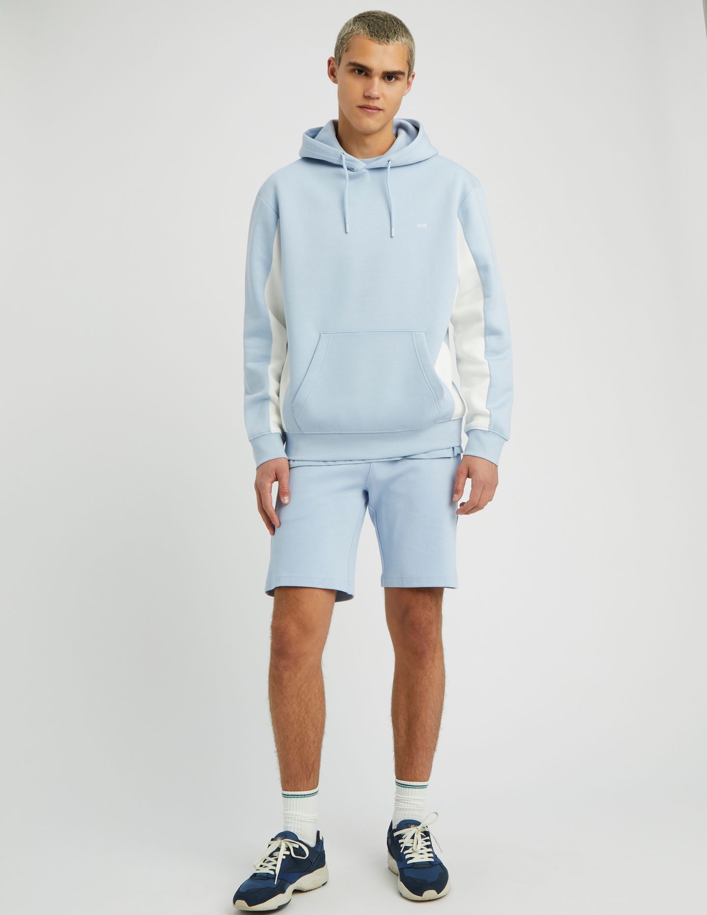 Sweat &agrave; capuche colorblock