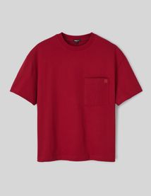 T-shirt boxy poche