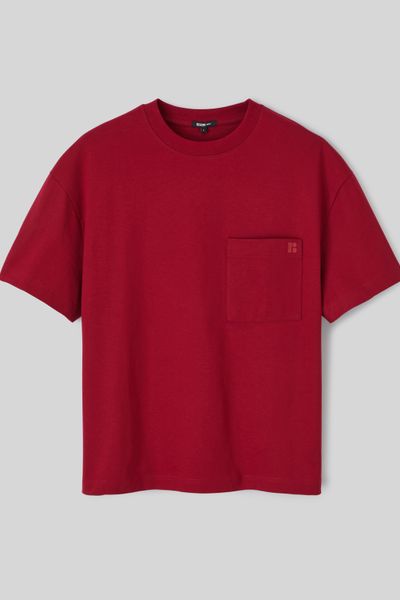 T-shirt boxy poche