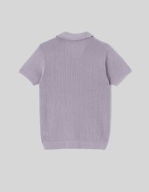 Polo maille ajourée