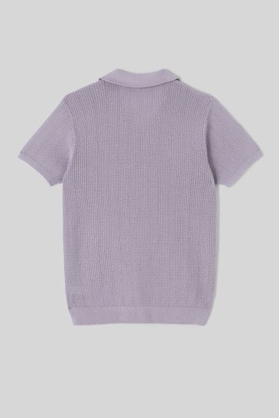 Polo maille ajourée