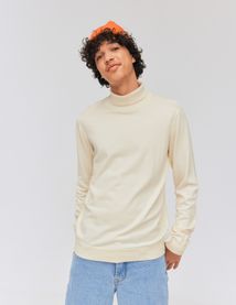 Pull col roulé