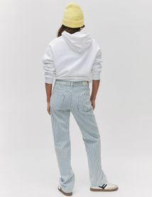 Jean straight rayé
