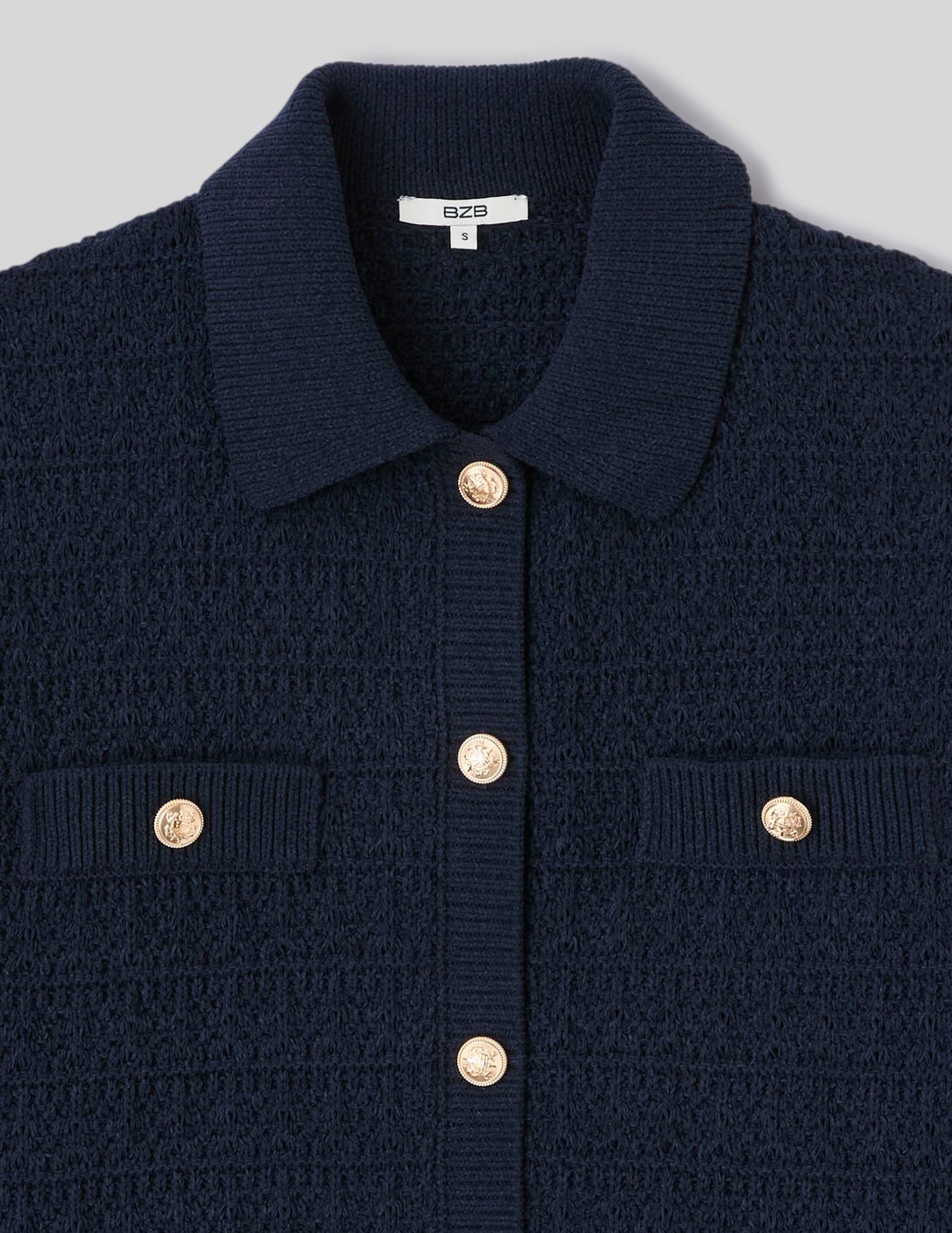 Gilet boutonn&eacute; col polo