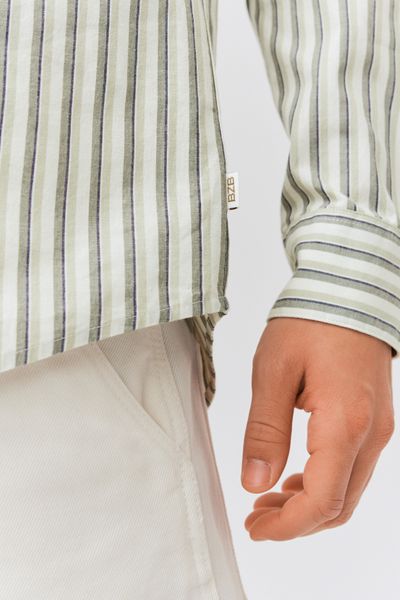 Chemise rayée droite