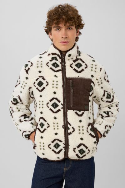 Veste zipp&eacute;e imprim&eacute;e