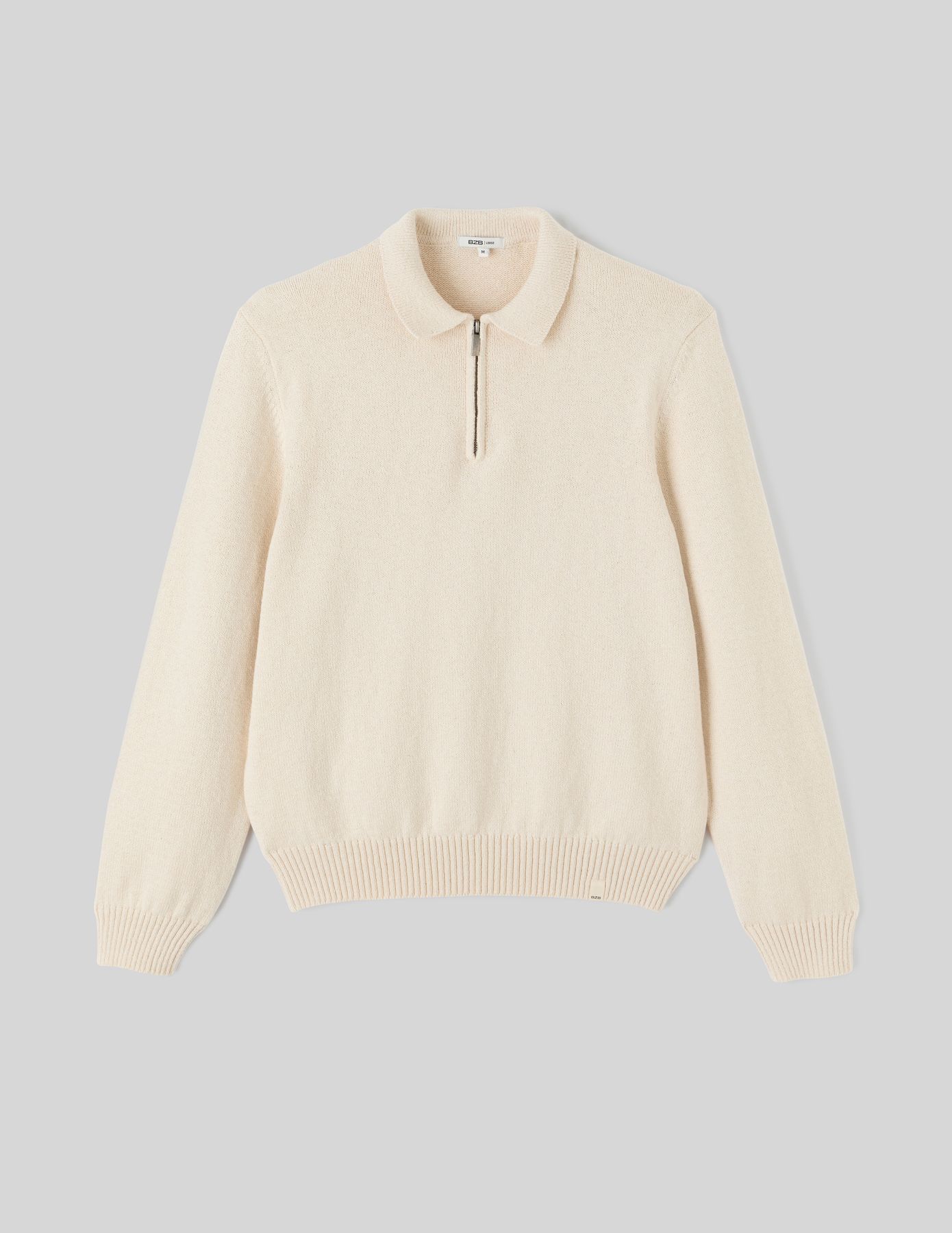 Pull col polo zippé