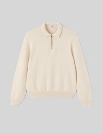 Pull col polo zippé