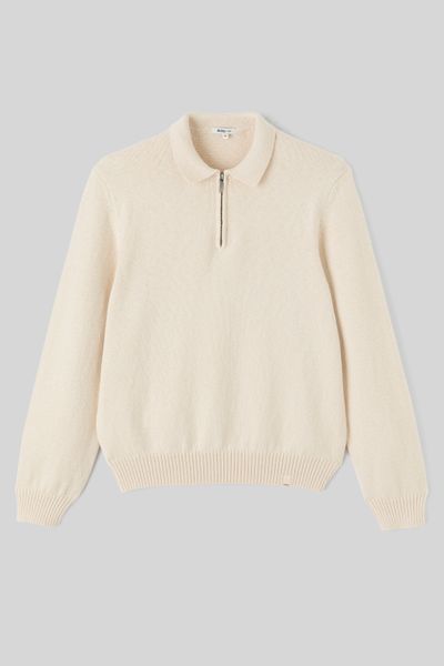 Pull col polo zippé