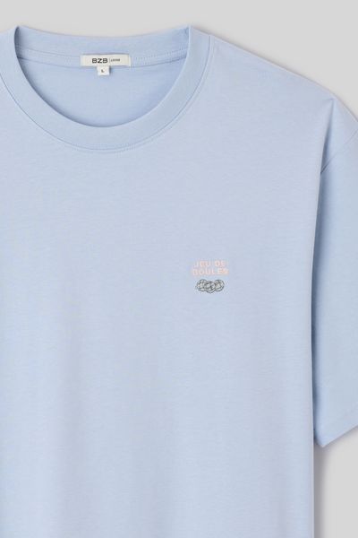 T-shirt broderie poitrine