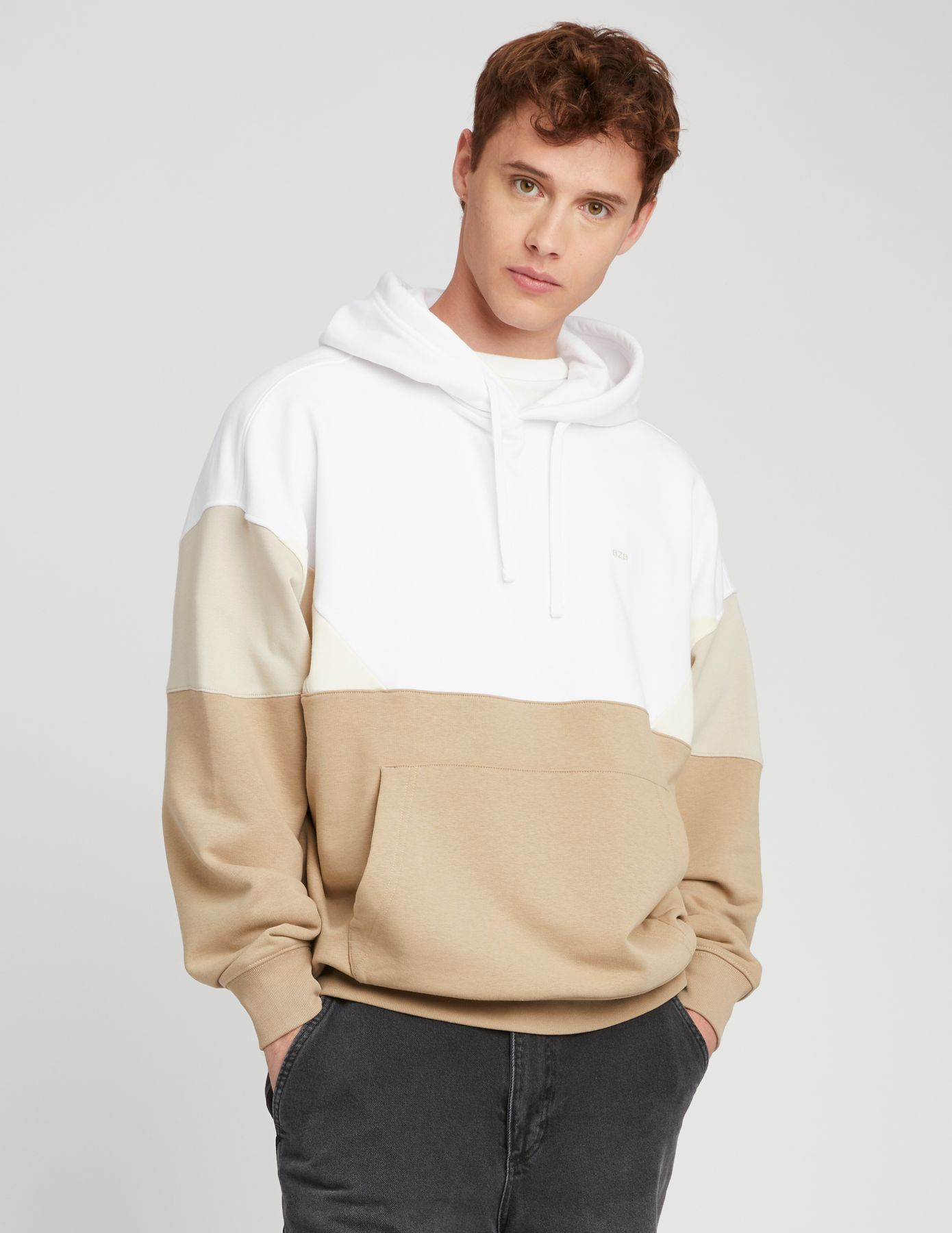 Sweat à capuche colorblock