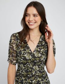 Robe longue imprimée