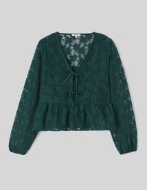 T-shirt en crochet &agrave; nouer