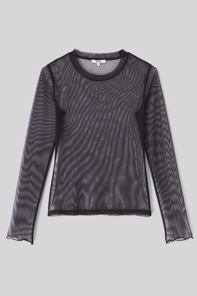 T-shirt en résille uni