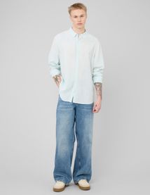 Chemise manches longues viscose lin