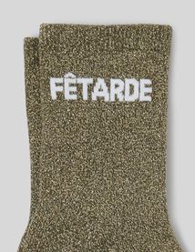 Chaussette unitaire wording lurex